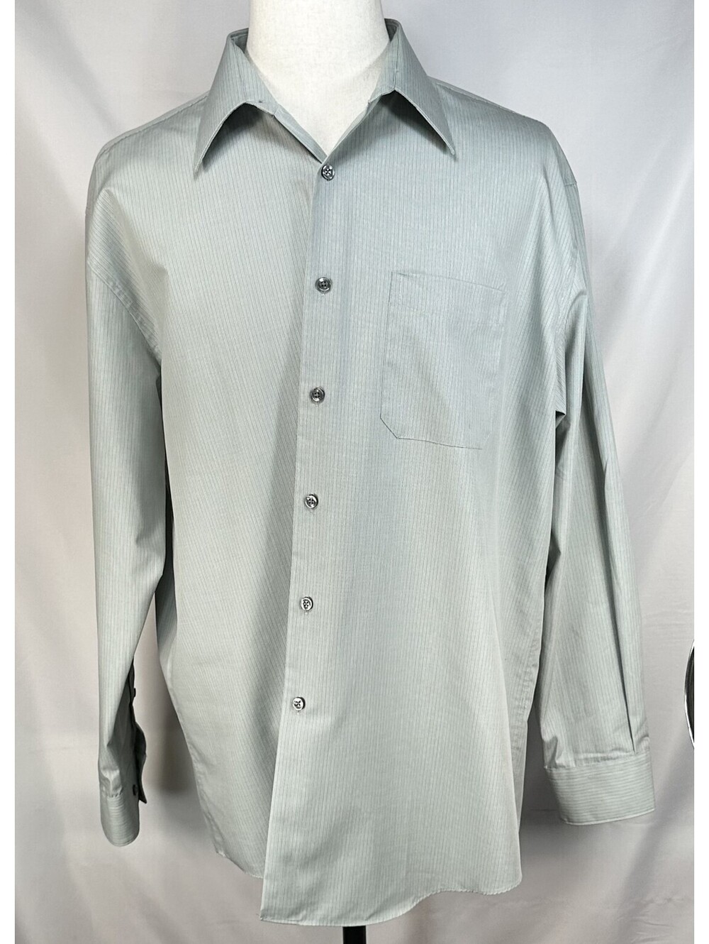 Perry Ellis Portfolio Wrinkle Free Button Up Green Mens XL